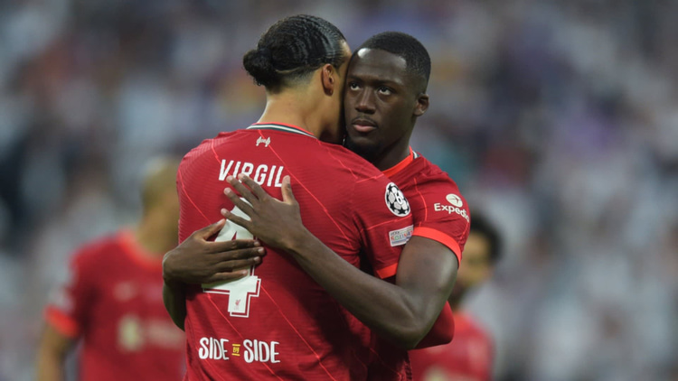 Ibrahima Konate and Virgil van Dijk