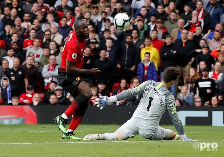 Romelu Lukaku in action for Man Utd