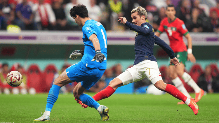 Antoine Griezmann was dé grote man bij Frankrijk.