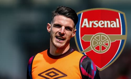 West Ham's Declan Rice is linked with Arsenal