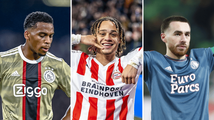 Orkun Kökçü, Jurriën Timber en Xavi Simons zijn de nieuwe leiders bij Feyenoord, PSV en Ajax, zo stelt Valentijn Driessen. 