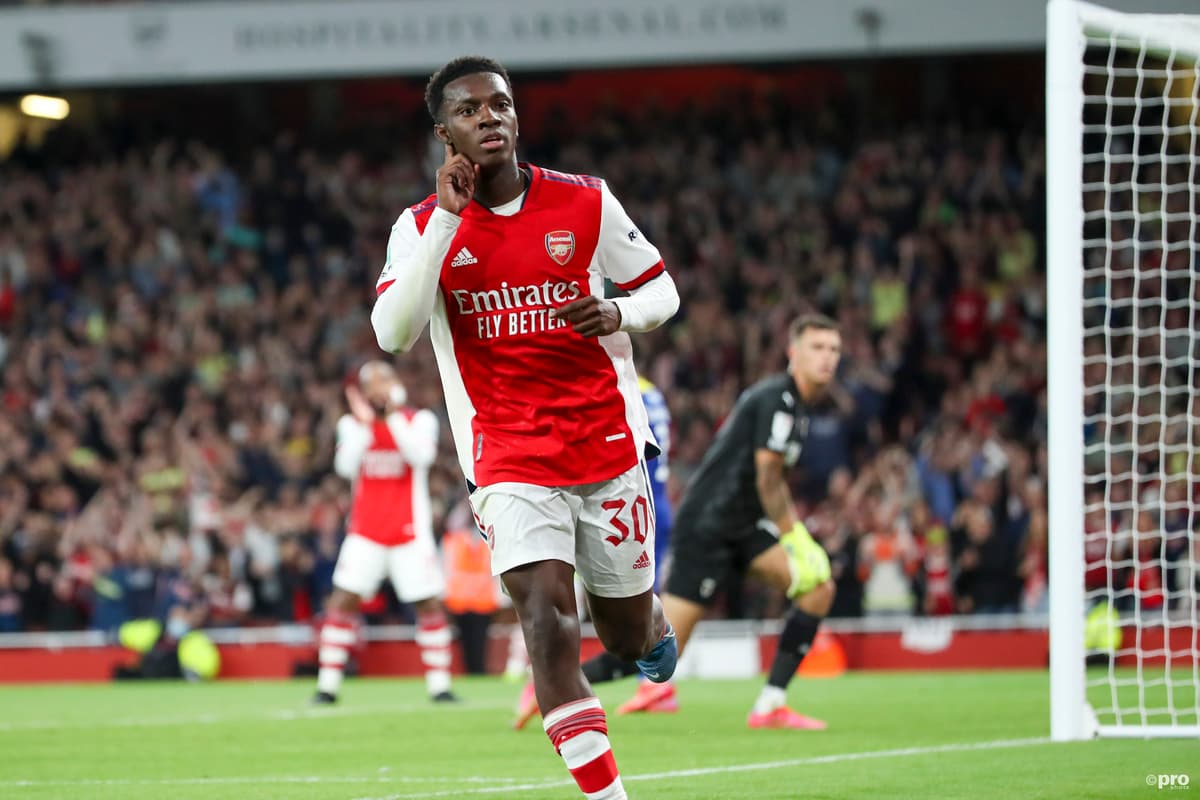 Arsenal striker Eddie Nketiah