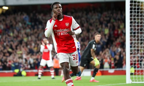 Arsenal striker Eddie Nketiah