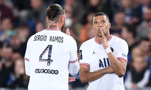Kylian Mbappe, Sergio Ramos, PSG, 2021/22