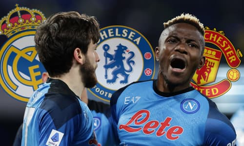 Victor Osimhen, Khvicha Kvaratskhelia, napoli, 2022/23