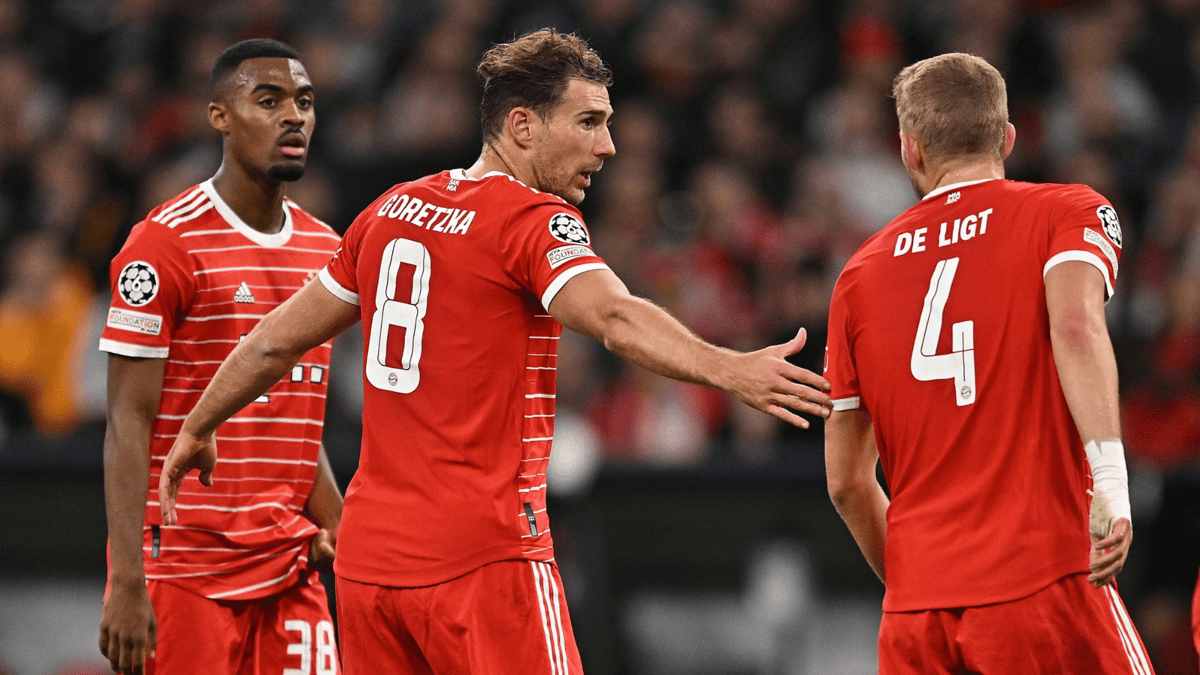 Leon Goretzka, Ryan Gravenberch, Matthijs de Ligt, Bayern München