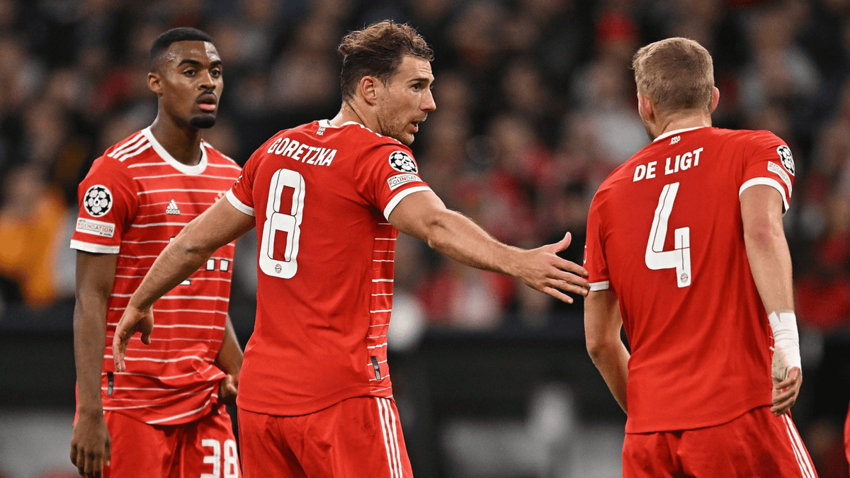 Leon Goretzka, Ryan Gravenberch, Matthijs de Ligt, Bayern München