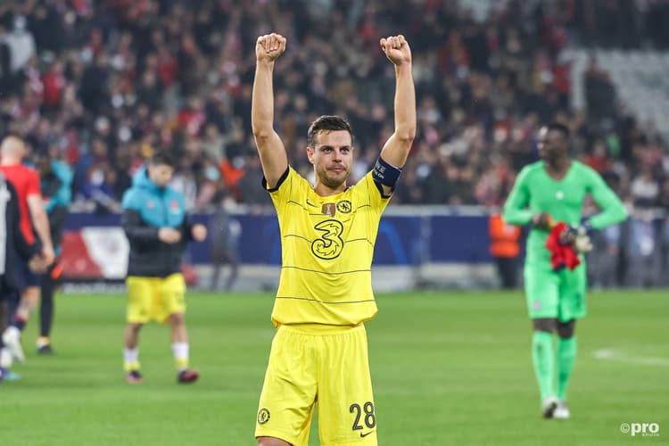 Cesar Azpilicueta in a Champions League match for Chelsea.