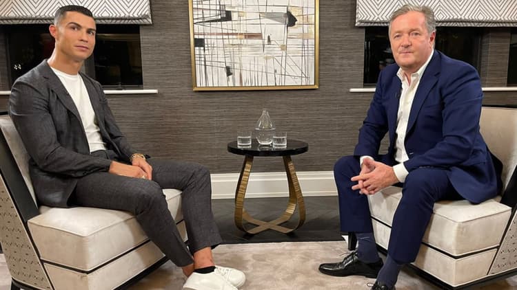Cristiano Ronaldo and Piers Morgan