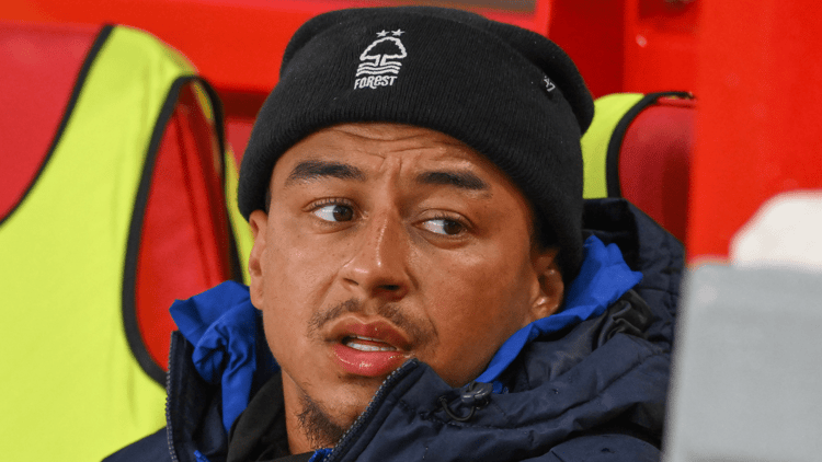 Jesse Lingard was only a substitute at Nottingham Forest