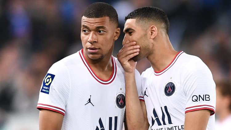 Kylian Mbappe, Achraf Hakimi, PSG, 2021/22