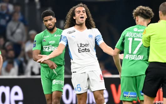 Former Arsenal star Matteo Guendouzi playing for Marseille
