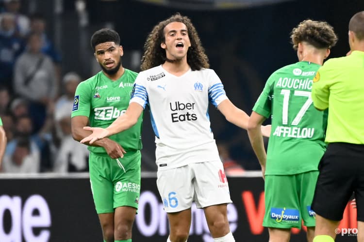 Former Arsenal star Matteo Guendouzi playing for Marseille