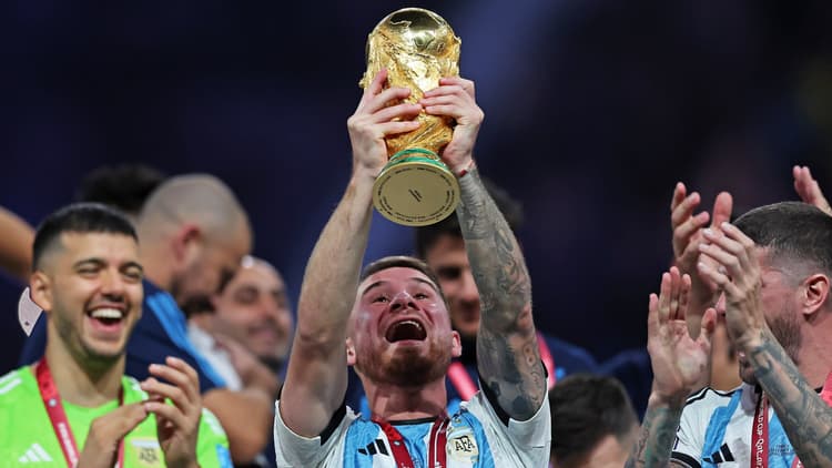 Alexis Mac Allister won the 2022 World Cup with Argentina