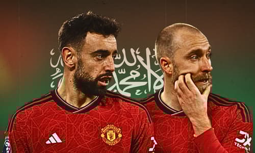 Bruno Fernandes, Christian Eriksen, Man Utd, Saudi