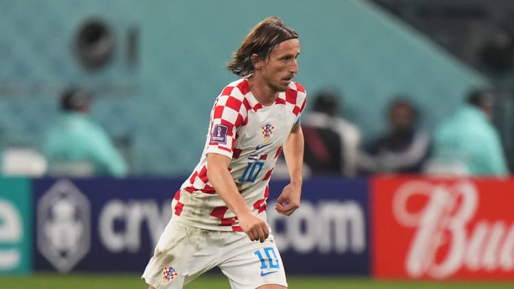 Luka Modric speelde andermaal een goede wedstrijd voor Kroatië.