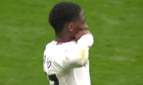 Kobbie Mainoo, Man Utd, mistake, screengrab
