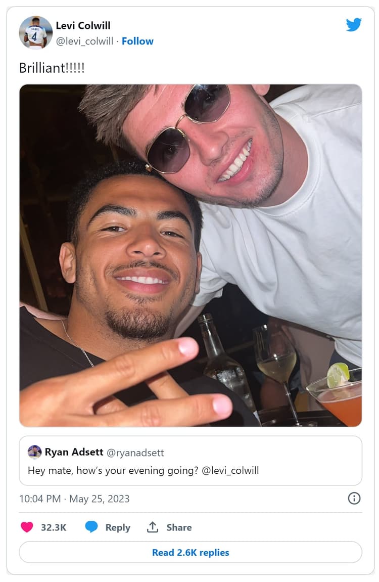 Levi Colwill's controversial Twitter post