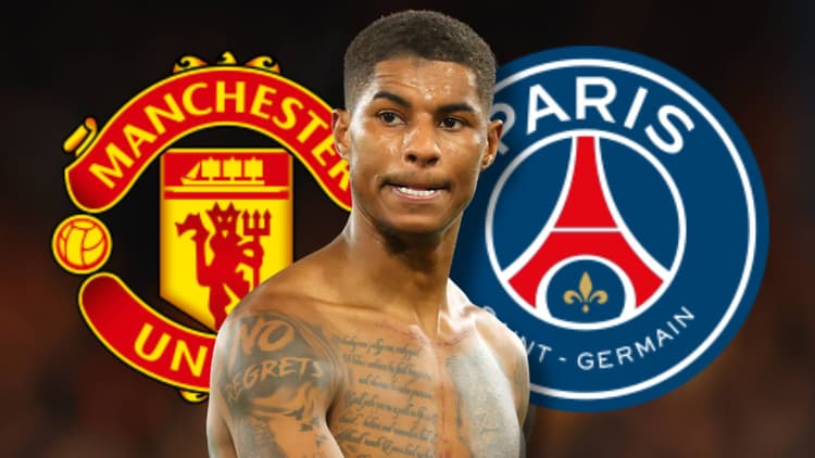 Marcus Rashford is wanted by PSG to replace Kylian Mbappe