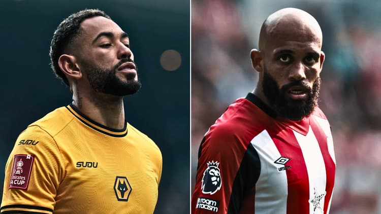 Matheus Cunha (links) en Bryan Mbeumo (rechts). 