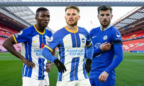 Moises Caicedo, Alexis Mac Allister, Mason Mount, Liverpool