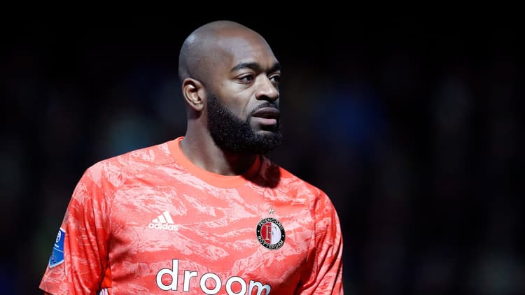 Kenneth Vermeer in actie voor Feyenoord.