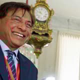 Lakshmi Mittal at the French presidential residence.