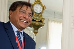 Lakshmi Mittal at the French presidential residence.