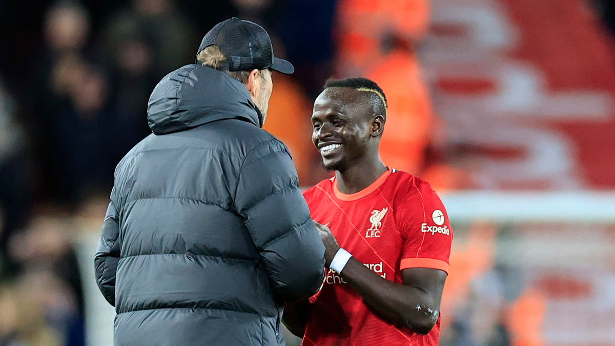 Sadio Mane Jürgen Klopp Liverpool 2021-22