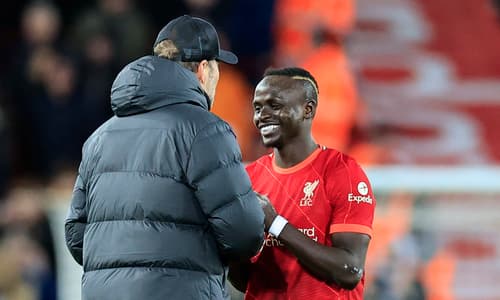 Sadio Mane Jürgen Klopp Liverpool 2021-22