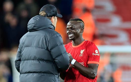 Sadio Mane Jürgen Klopp Liverpool 2021-22