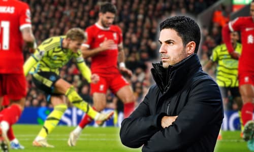 Mikel Arteta, Liverpool v Arsenal, 2023/24