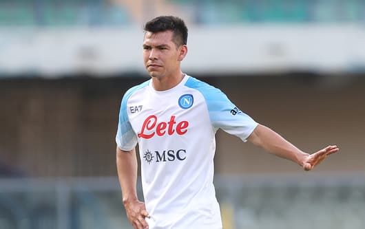 Hirving Lozano plays for Napoli