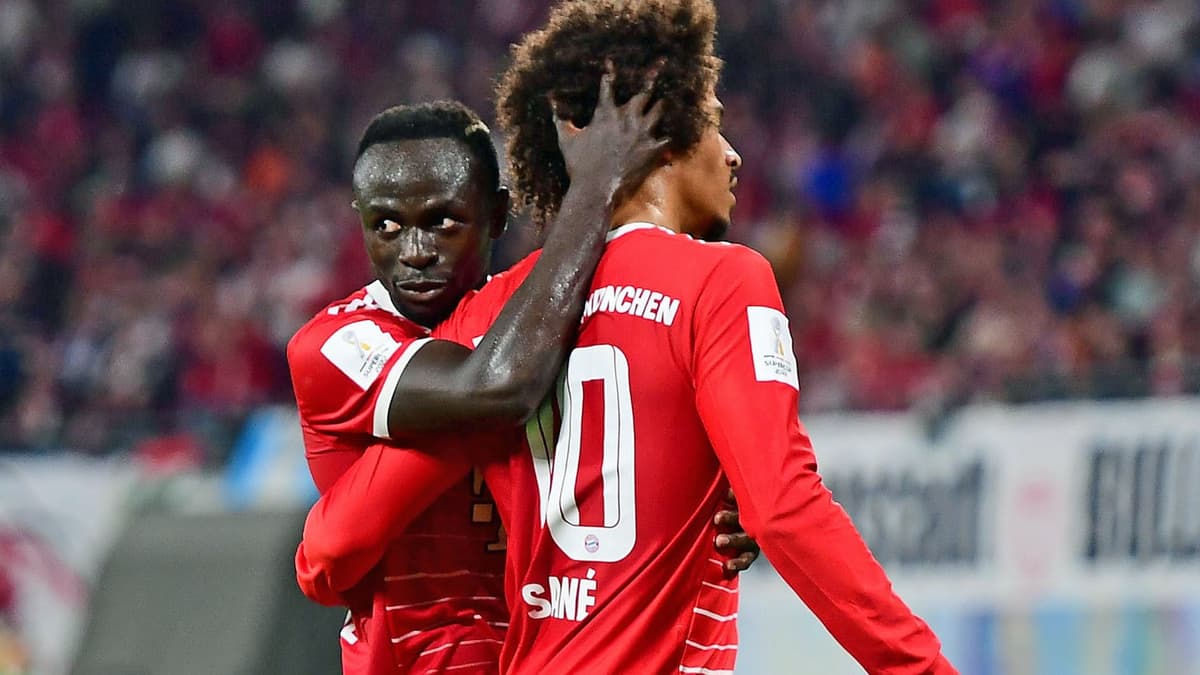 Bayern Munich pair Sadio Mane and Leroy Sane.