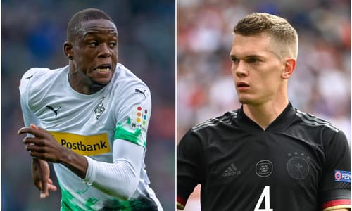 Gladbach's Denis Zakaria and Matthias Ginter