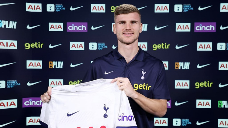 Timo Werner signed for Spurs in January