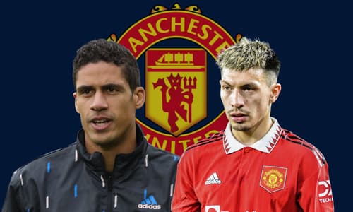Lisandro Martinez and Raphael Varane, Man Utd