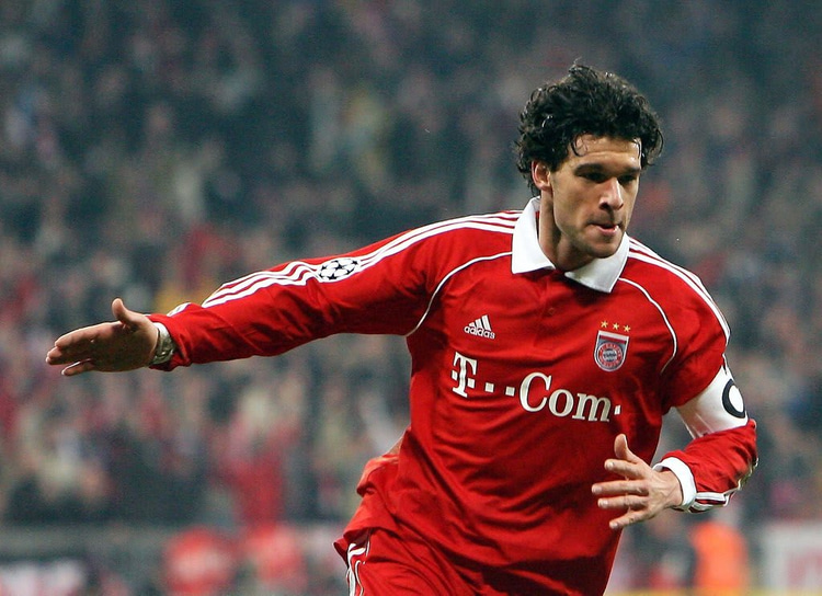 Ballack one three Bundesliga titles in four years at Bayern