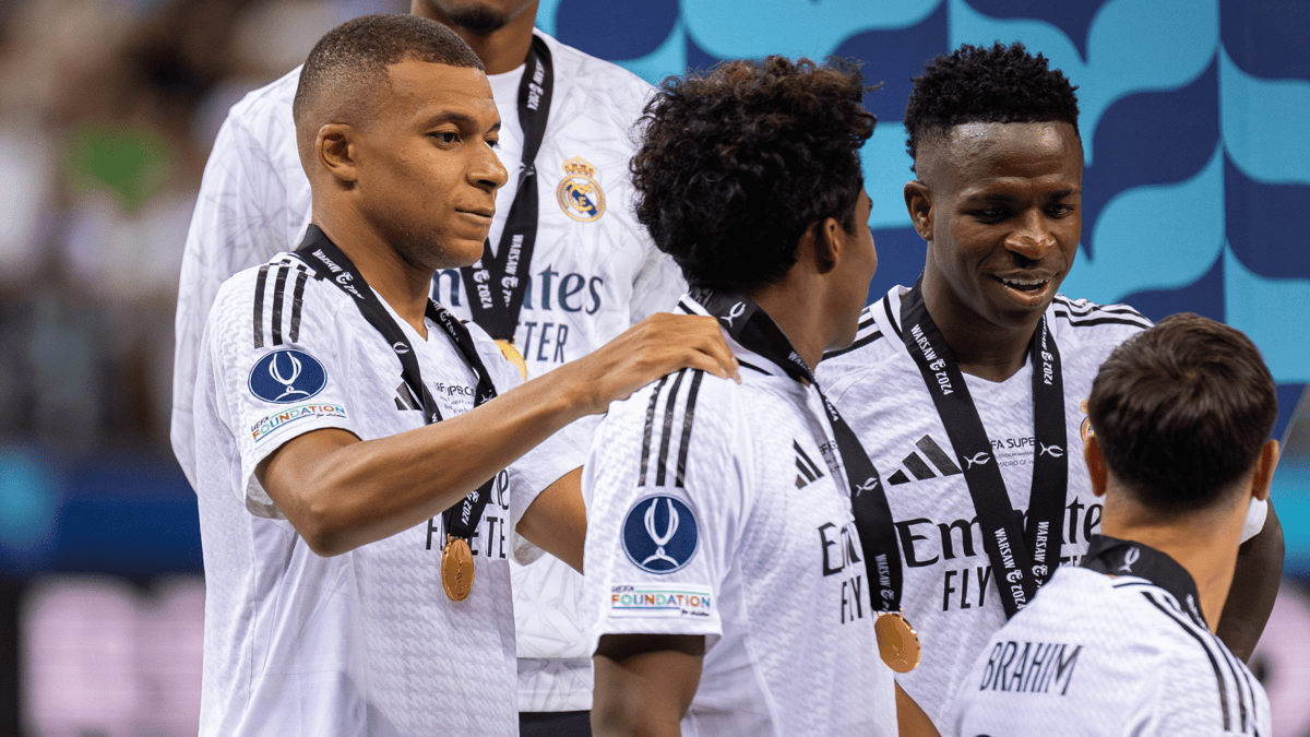 Kylian Mbappé, Vinícius Júnior, Endrick, Real Madrid