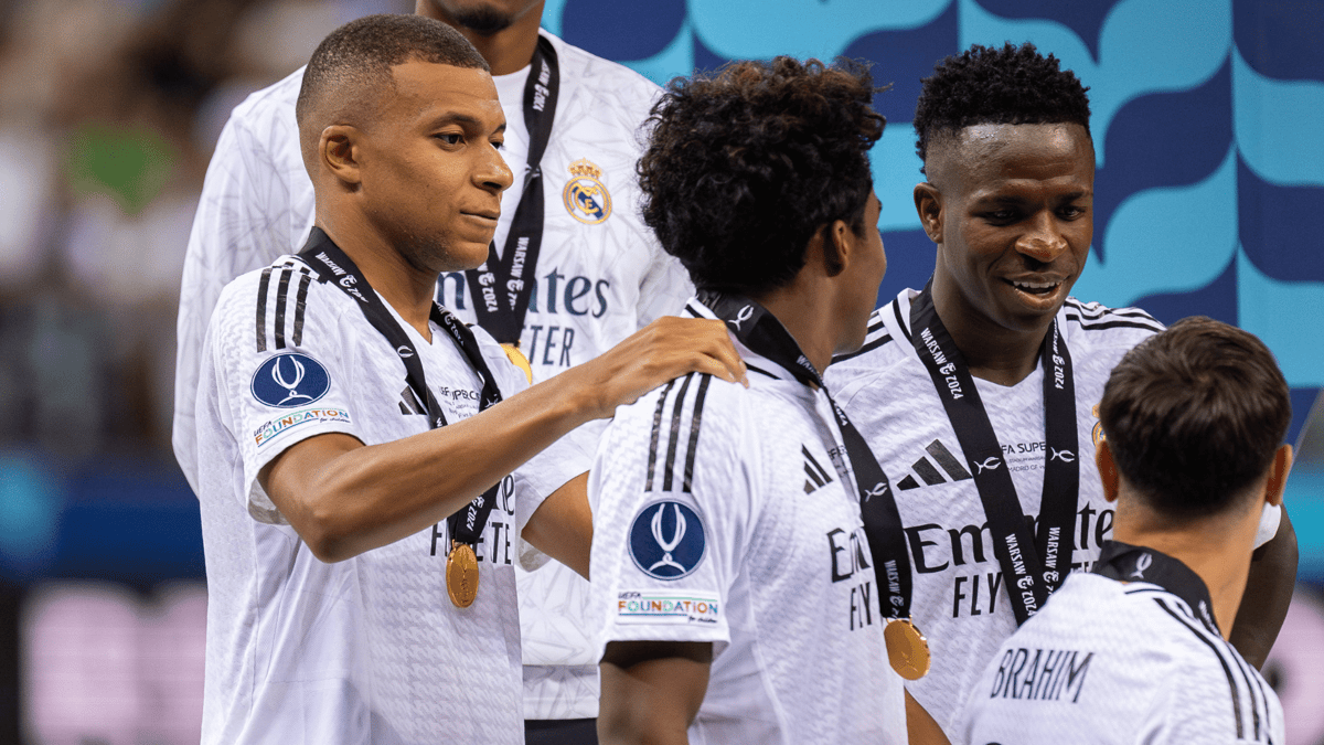Kylian Mbappé, Vinícius Júnior, Endrick, Real Madrid