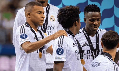 Kylian Mbappé, Vinícius Júnior, Endrick, Real Madrid