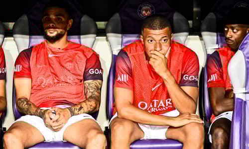 Kylian Mbappe was a substitute for PSG against Toulouse