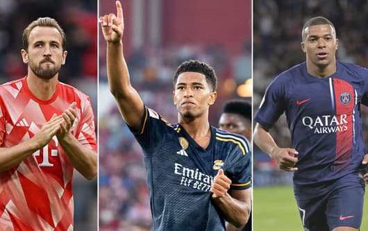 Jude Bellingham, Harry Kane, Kylian Mbappe