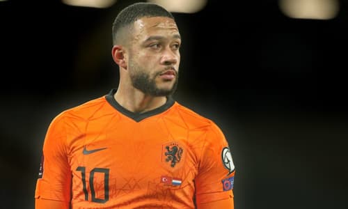 ISTANBUL, 24-03-2021, Ataturk Olympic Stadium. European Qualifiers Group G for the FIFA World Cup 2022. Turkey – Netherlands. Netherlands player Memphis Depay