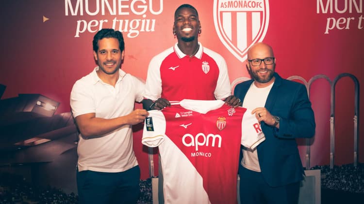 Paul Pogba joined Monaco on a free transfer in 2025