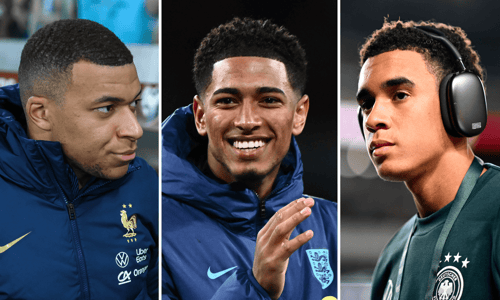 Kylian Mbappe, Jude Bellingham, Jamal Musiala, 2023/24