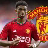 Amad Diallo in friendly action for Man Utd action, 2023