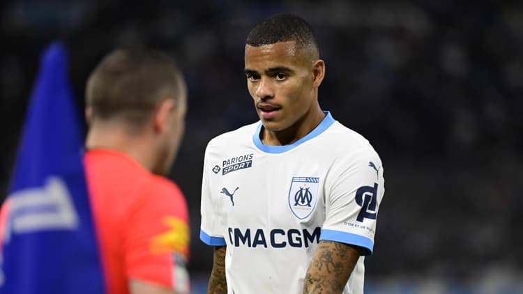 Mason Greenwood in het shirt van Olympique Marseille