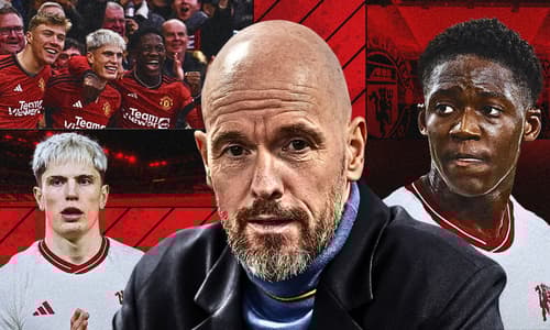Erik ten Hag, Kobbie Mainoo, Alejandro Garnacho, Rasmus Hojlund, Man Utd