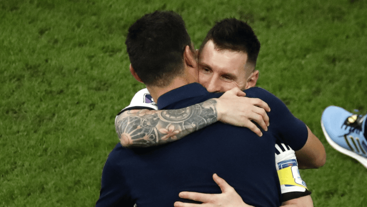 Lionel Messi and Lionel Scaloni